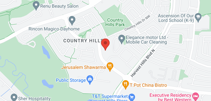 map of 217 728 Country Hills Road NW